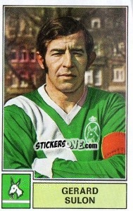 Sticker Gerard Sulon - Football Belgium 1972-1973 - Panini