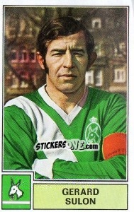 Sticker Gerard Sulon - Football Belgium 1972-1973 n. 116 - Panini