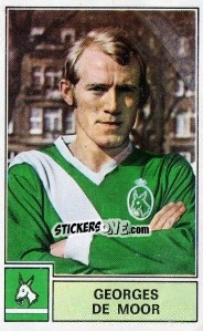 Sticker Georges de Moor - Football Belgium 1972-1973 - Panini