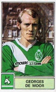 Sticker Georges de Moor - Football Belgium 1972-1973 n. 117 - Panini
