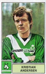Sticker Kristian Andersen - Football Belgium 1972-1973 - Panini