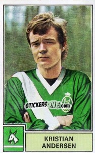 Sticker Kristian Andersen - Football Belgium 1972-1973 n. 120 - Panini
