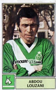 Figurina Abdou Louzani - Football Belgium 1972-1973 - Panini
