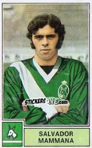 Sticker Salvador Mammana - Football Belgium 1972-1973 n. 124 - Panini