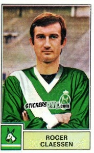 Sticker Roger Claessen - Football Belgium 1972-1973 n. 125 - Panini
