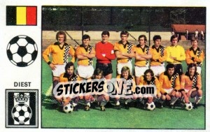 Sticker Team photo - Football Belgium 1972-1973 n. 128 - Panini