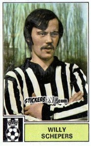 Sticker Willy Schepers - Football Belgium 1972-1973 - Panini
