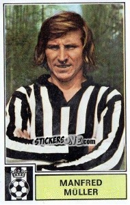 Sticker Manfred Muller - Football Belgium 1972-1973 - Panini
