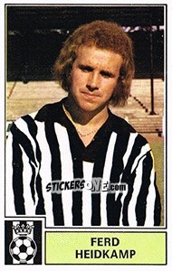 Cromo Fred Heidkamp - Football Belgium 1972-1973 - Panini