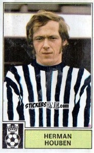 Sticker Herman Houben - Football Belgium 1972-1973 n. 137 - Panini
