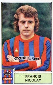 Cromo Francis Nicolay - Football Belgium 1972-1973 - Panini