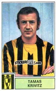 Sticker Tamas Krivitz - Football Belgium 1972-1973 - Panini