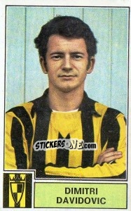 Cromo Dimitri Davidovic - Football Belgium 1972-1973 - Panini