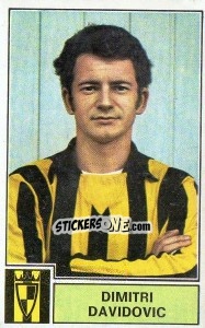 Sticker Dimitri Davidovic - Football Belgium 1972-1973 n. 167 - Panini