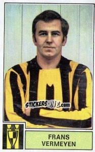 Figurina Frans Vermeyen - Football Belgium 1972-1973 n. 168 - Panini