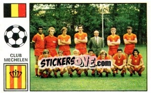 Sticker Team photo - Football Belgium 1972-1973 - Panini