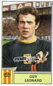 Figurina Guy Leonard - Football Belgium 1972-1973 - Panini