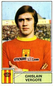 Sticker Ghislain Vergote - Football Belgium 1972-1973 - Panini