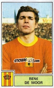 Sticker Rene de Moor - Football Belgium 1972-1973 - Panini