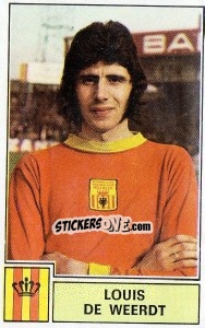 Sticker Louis de Weerdt - Football Belgium 1972-1973 - Panini