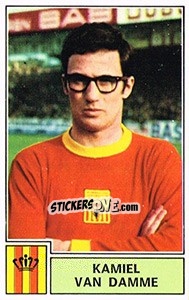 Figurina Kamiel van Damme - Football Belgium 1972-1973 - Panini