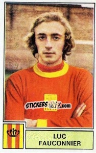 Figurina Luc Fauconnier - Football Belgium 1972-1973 - Panini