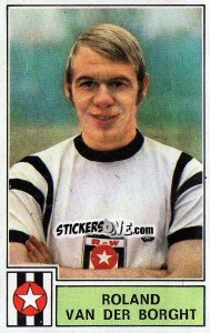 Sticker Roland van der Borght - Football Belgium 1972-1973 n. 194 - Panini