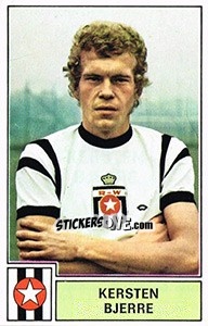 Sticker Kersten Bjerre - Football Belgium 1972-1973 - Panini