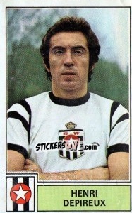 Figurina Henri Depireux - Football Belgium 1972-1973 - Panini
