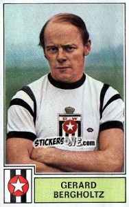 Cromo Gerard Bergholtz - Football Belgium 1972-1973 n. 198 - Panini