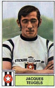 Sticker Jacques Teugels - Football Belgium 1972-1973 - Panini