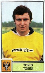 Sticker Tonio Tosini - Football Belgium 1972-1973 - Panini