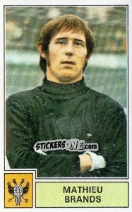Sticker Mathieu Brands - Football Belgium 1972-1973 n. 205 - Panini