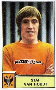 Sticker Staf van Houdt - Football Belgium 1972-1973 - Panini