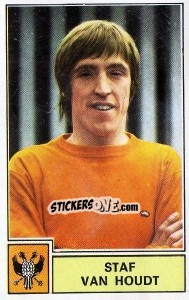 Sticker Staf van Houdt - Football Belgium 1972-1973 n. 206 - Panini