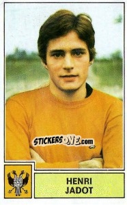 Sticker Henri Jadot - Football Belgium 1972-1973 - Panini