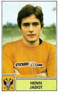 Figurina Henri Jadot - Football Belgium 1972-1973 - Panini