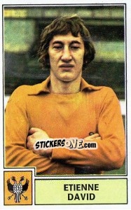 Sticker Etienne David - Football Belgium 1972-1973 - Panini