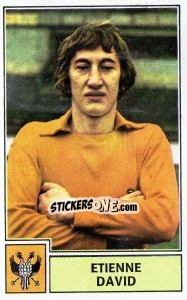 Sticker Etienne David - Football Belgium 1972-1973 n. 209 - Panini