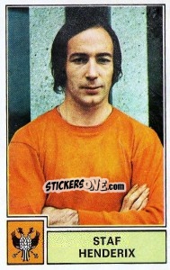 Sticker Staf Henderix - Football Belgium 1972-1973 n. 210 - Panini