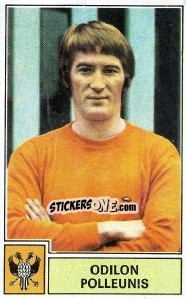 Sticker Odillon Polleunis - Football Belgium 1972-1973 - Panini