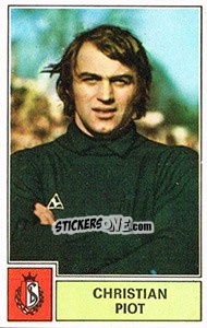 Sticker Christian Piot - Football Belgium 1972-1973 - Panini