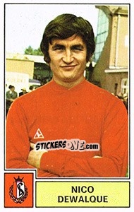 Sticker Nico Dewalque - Football Belgium 1972-1973 - Panini