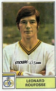 Sticker Leonard Roufosse - Football Belgium 1972-1973 - Panini