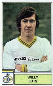 Sticker Willy Lots - Football Belgium 1972-1973 - Panini