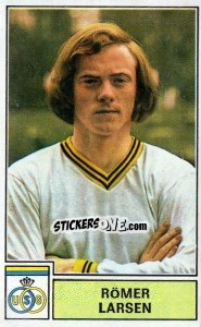 Cromo Romer Larsen - Football Belgium 1972-1973 - Panini