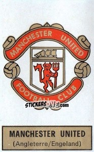 Cromo Badge (Manchester United) - Football Belgium 1972-1973 - Panini