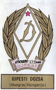 Sticker Badge (Ujpesti Dozsa) - Football Belgium 1972-1973 - Panini