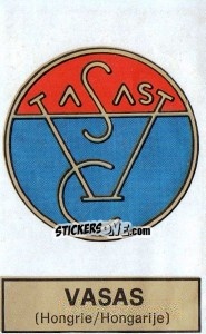 Figurina Badge (Vasas) - Football Belgium 1972-1973 - Panini