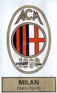 Sticker Badge (Milan) - Football Belgium 1972-1973 - Panini